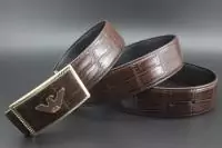 ceinture emporio armani eagle crocodile pattern brown